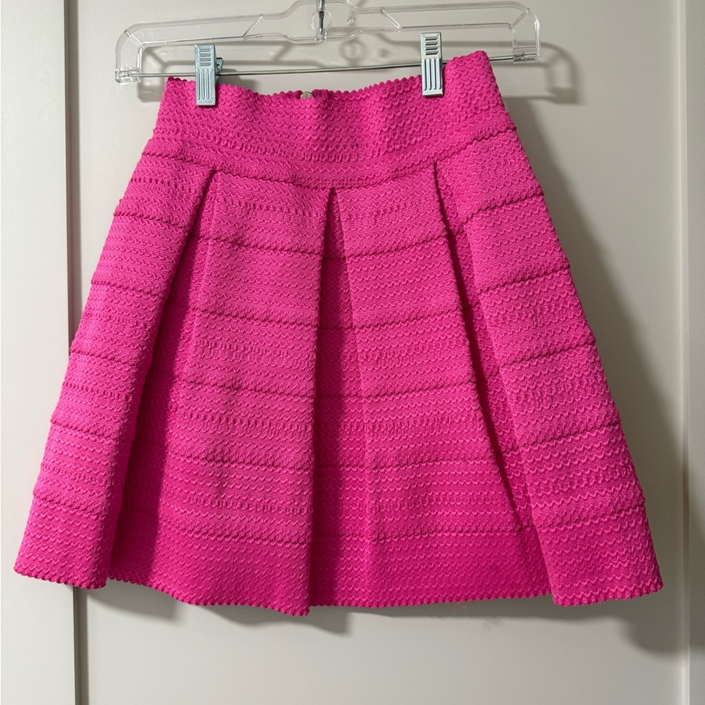 Pink Textured Women's Skirt
